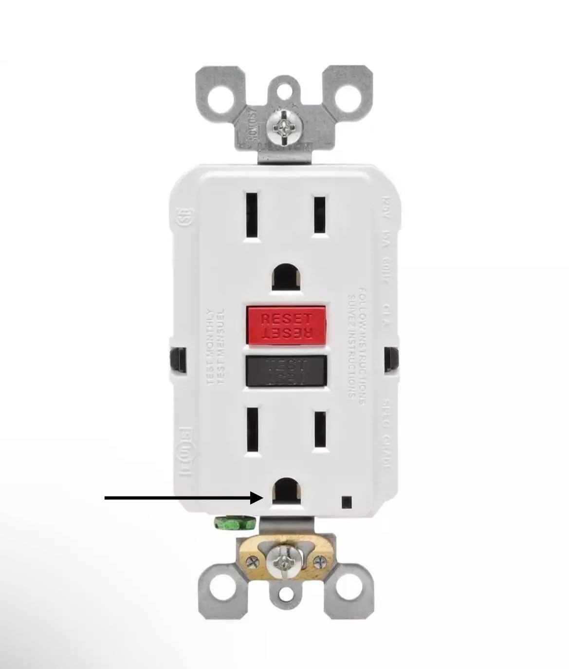 Hidden Surveillance Camera GFCI Wall Outlet, Spy Security Camera