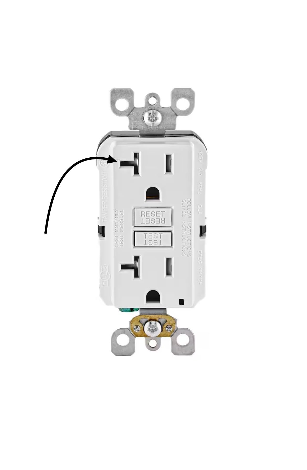 Hidden Surveillance Camera GFCI Wall Outlet, Spy Security Camera