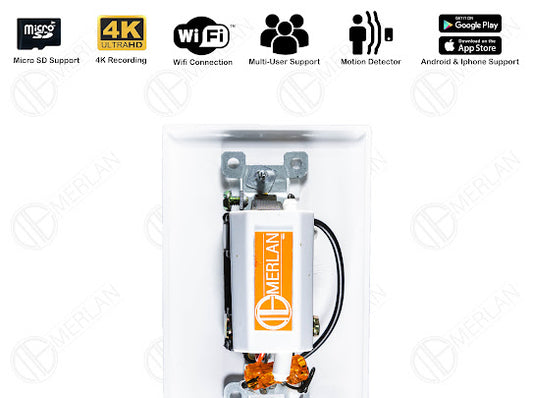 Hidden Surveillance Camera Light Switch, Security spy Camera